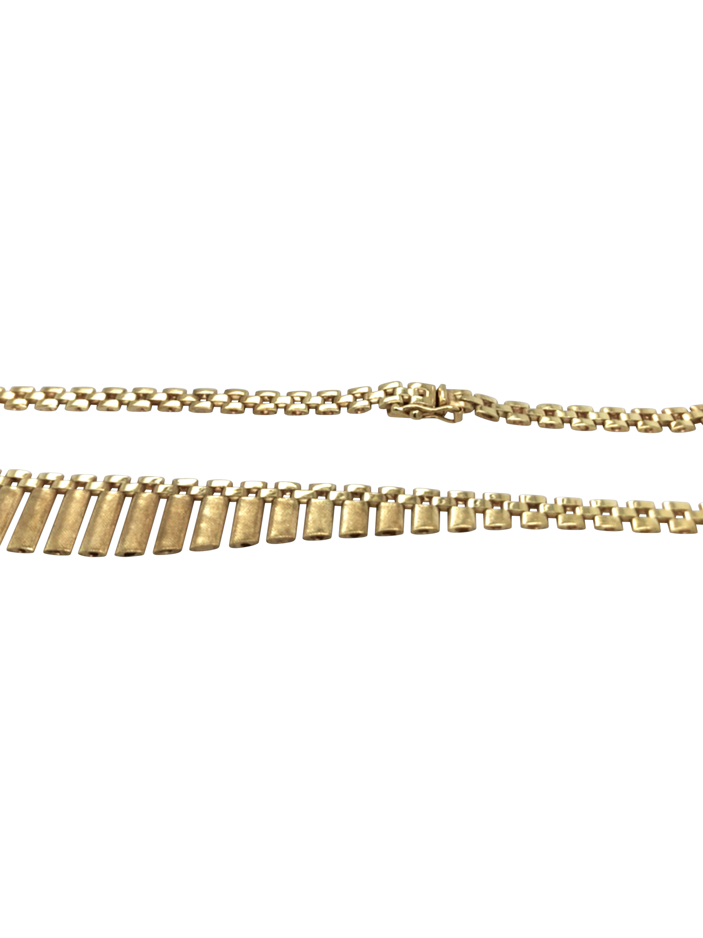 Product image 2 of 5, which shows Pre-loved 9ct Yellow Gold Graduated Fringe Collar, Circa 1976