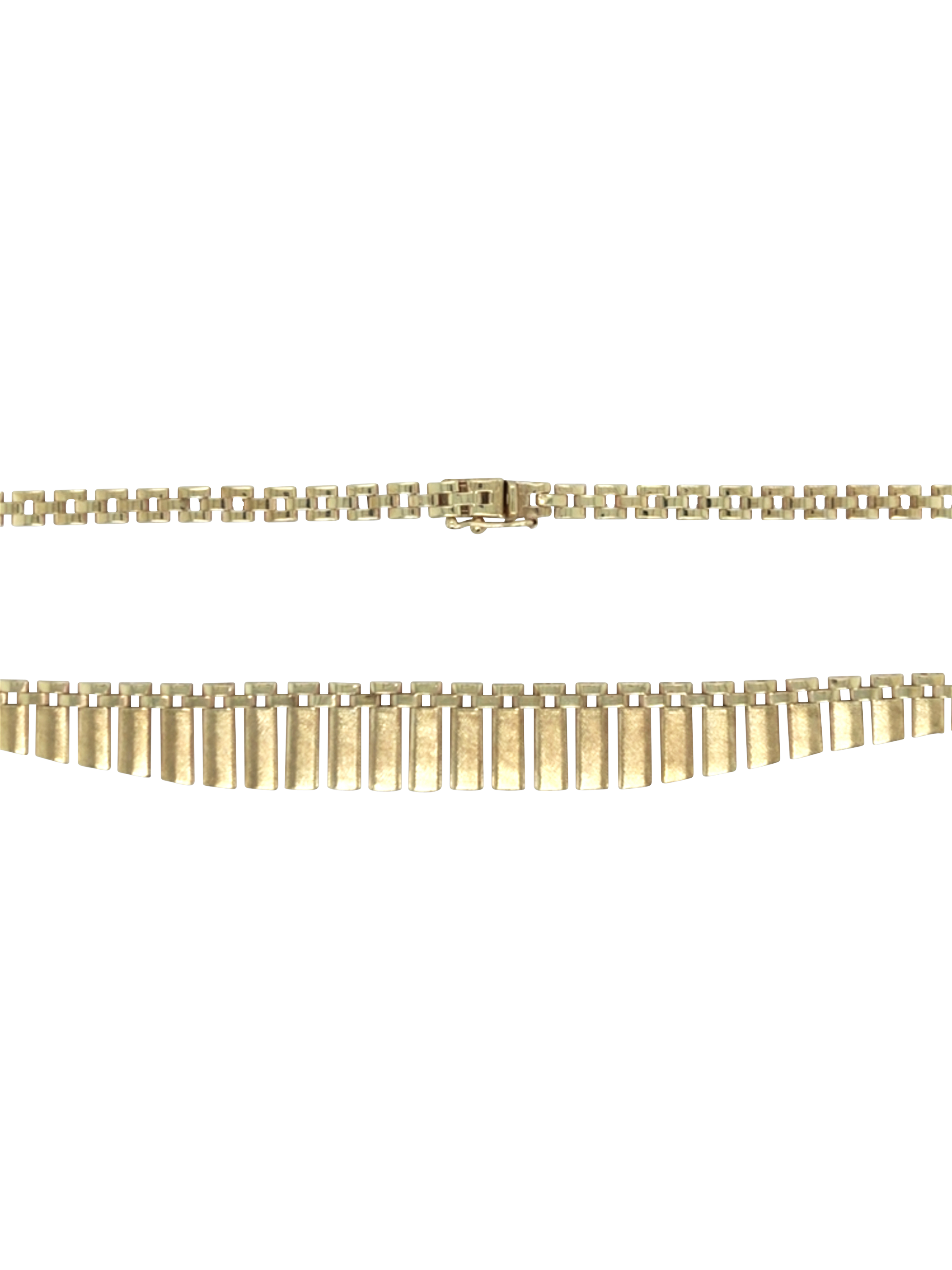 Product image 4 of 5, which shows Pre-loved 9ct Yellow Gold Graduated Fringe Collar, Circa 1976