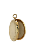 Pre-loved 9ct Yellow Gold Oval Engraved Edge Locket