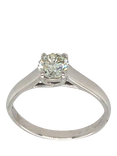 Pre-loved 18ct White Gold Single Stone Diamond Claw Set Ring