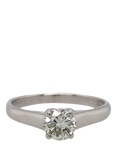Pre-loved 18ct White Gold Single Stone Diamond Claw Set Ring