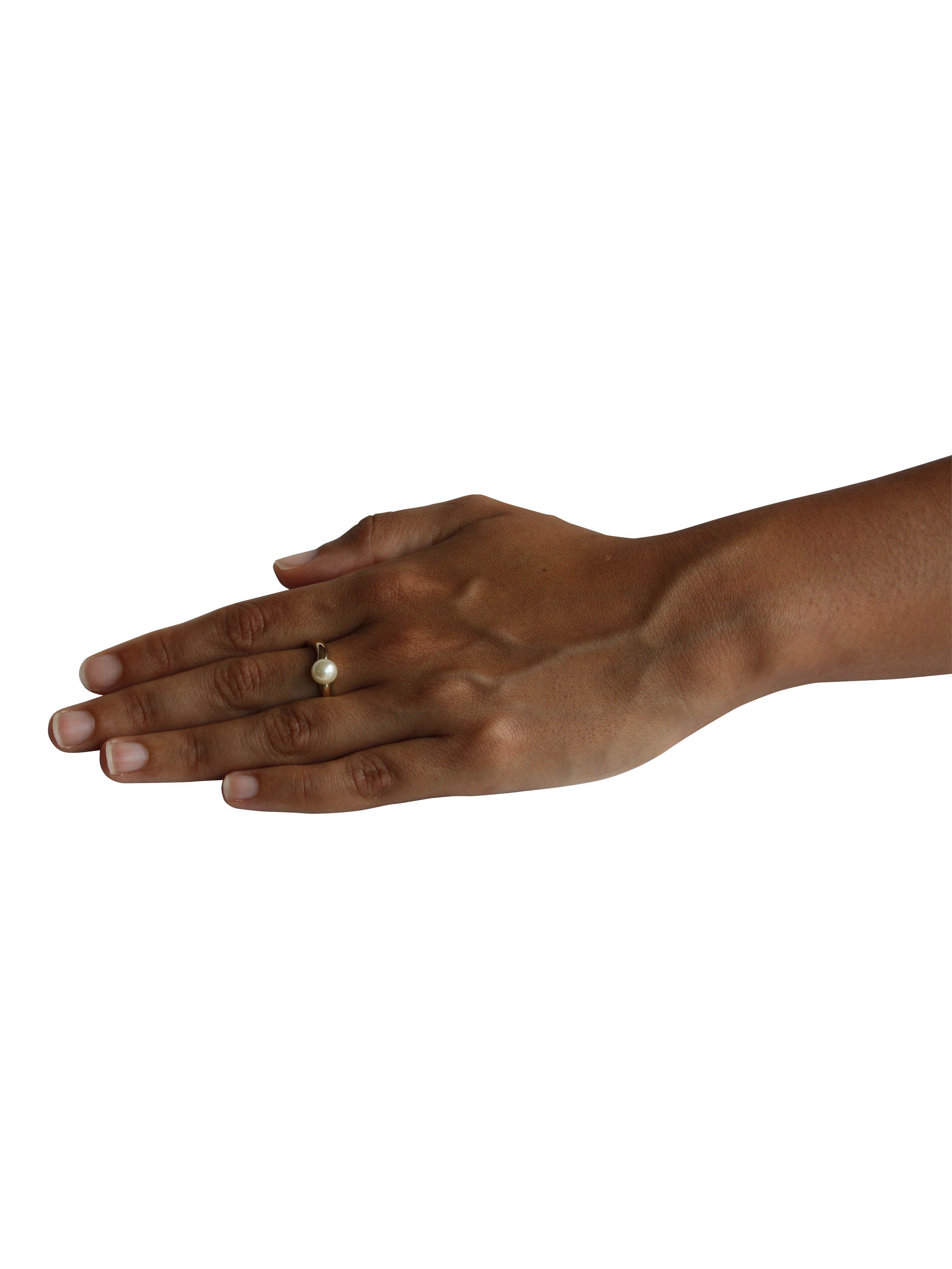 Product image 4 of 4, which shows Pre-loved 9ct Yellow Gold Single Stone Cultured Pearl Ring, Date Circa 1993
