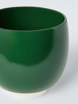 John Lewis X Deliciously Ella Stoneware Indoor Planter, 21cm, Green - view 2, Green