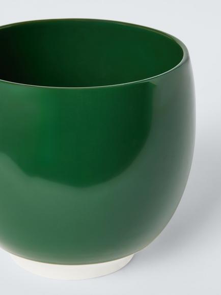 John Lewis X Deliciously Ella Stoneware Indoor Planter, 21cm, Green - view 2, Green