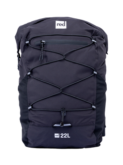 Red Lightweight Waterproof Backpack, 22L, Black