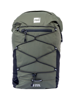 Red Lightweight Waterproof Backpack, 22L, Green Olive