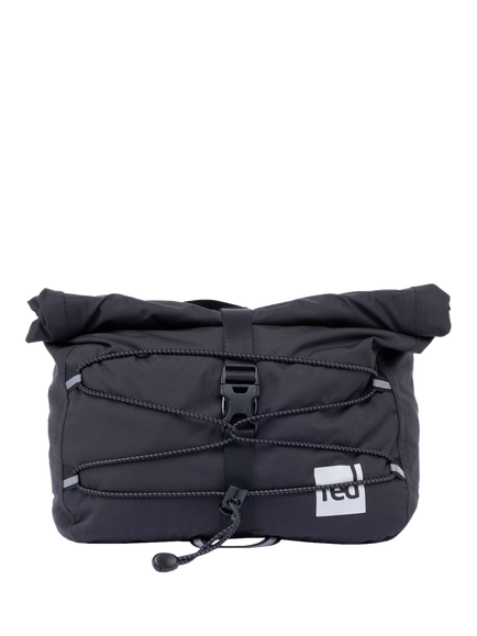 Red Lightweight Waterproof Crossbody Bag, Black