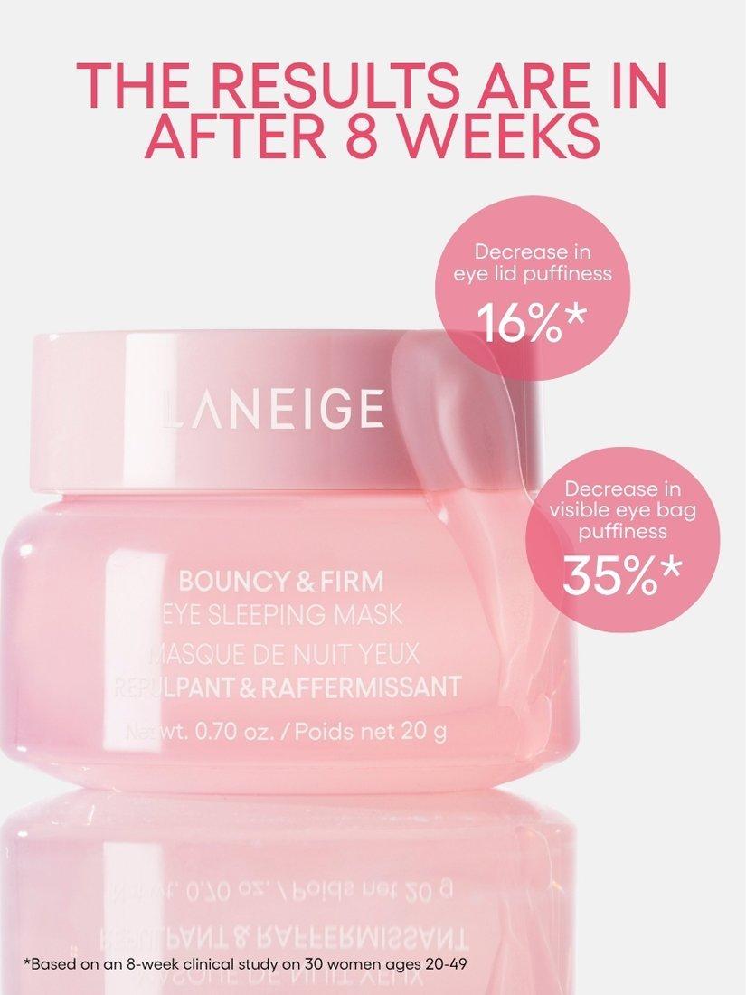 Product image 4 of 7, which shows LANEIGE Bouncy & Firm Eye Sleeping Mask, 20ml