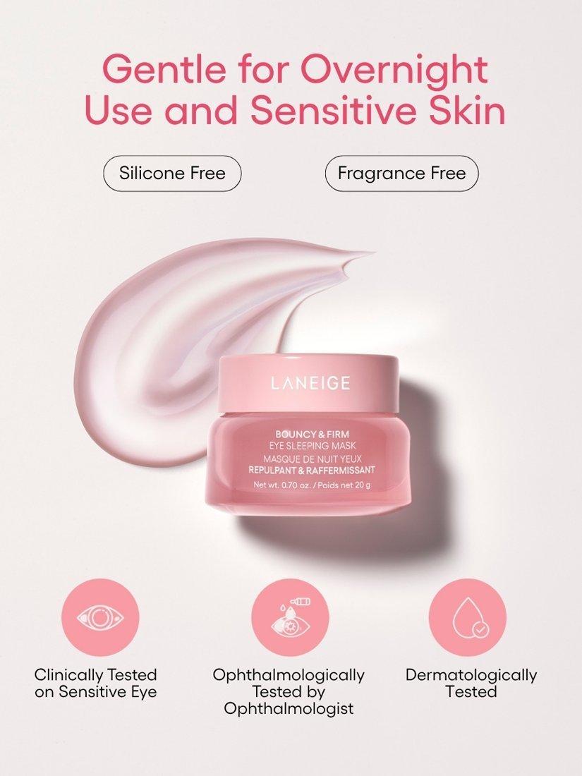 Product image 6 of 7, which shows LANEIGE Bouncy & Firm Eye Sleeping Mask, 20ml
