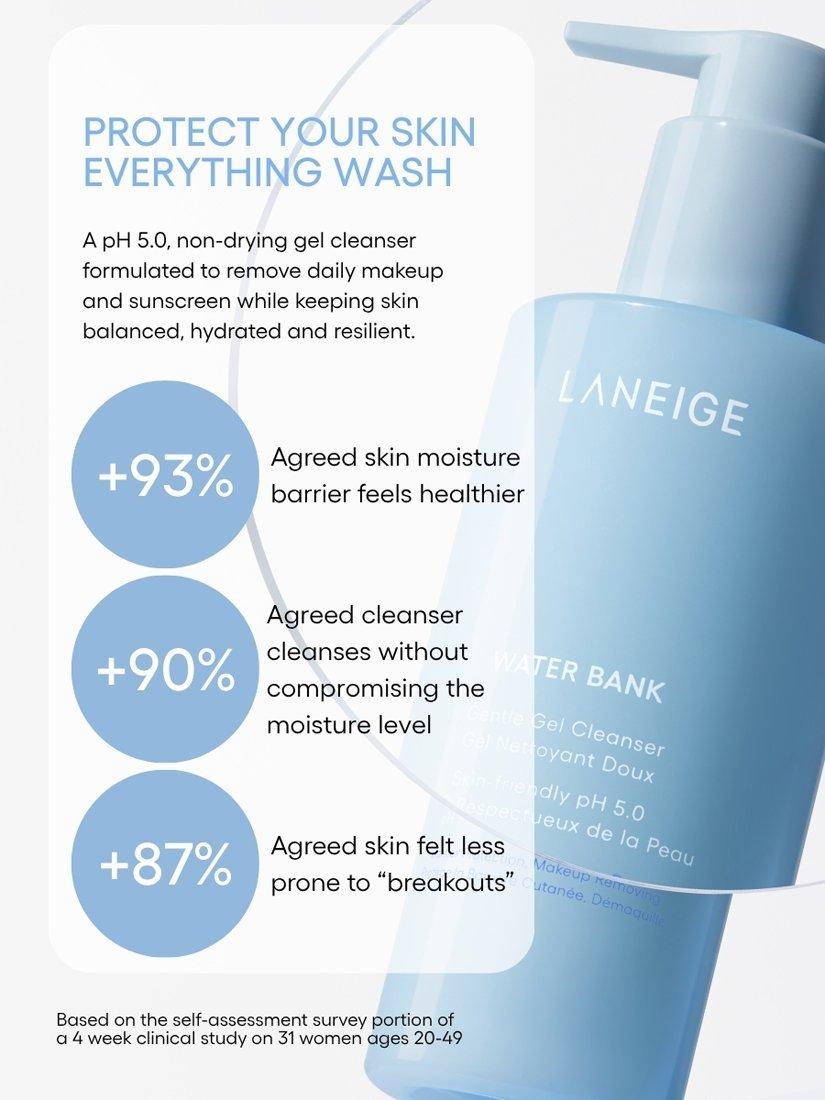 Product image 5 of 6, which shows LANEIGE Water Bank Gentle Gel Cleanser, 250ml