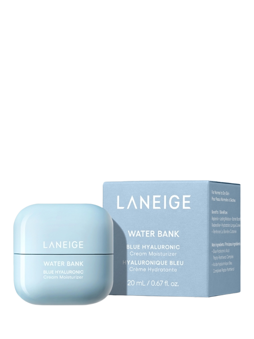 Product image 2 of 7, which shows LANEIGE Water Bank Blue Hyaluronic Cream Moisturiser, 20ml