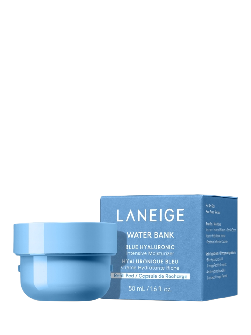 Product image 1 of 7, which shows LANEIGE Water Bank Blue Hyaluronic Intensive Moisturiser Refill, 50ml