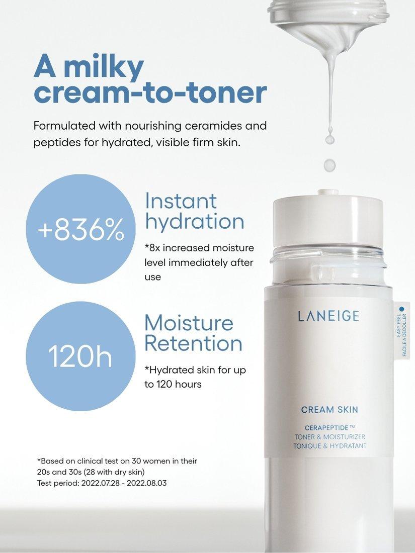 Product image 5 of 6, which shows LANEIGE Cream Skin Cerapeptide Toner & Moisturiser, 170ml