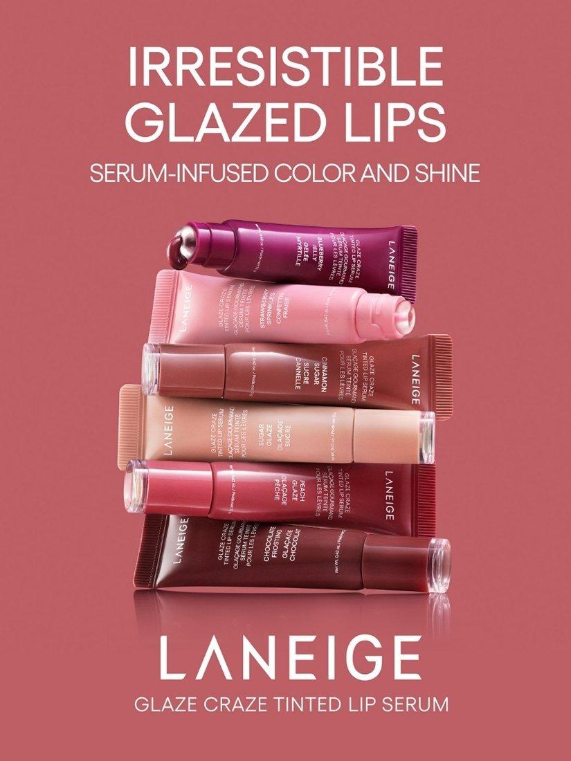 Product image 8 of 11, which shows LANEIGE Glaze Craze Tinted Lip Serum, Chocolate Frosting