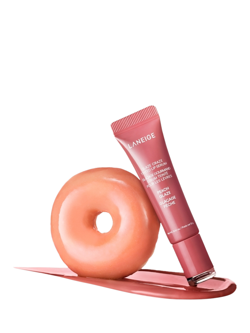 Product image 5 of 11, which shows LANEIGE Glaze Craze Tinted Lip Serum,	Peach Glaze