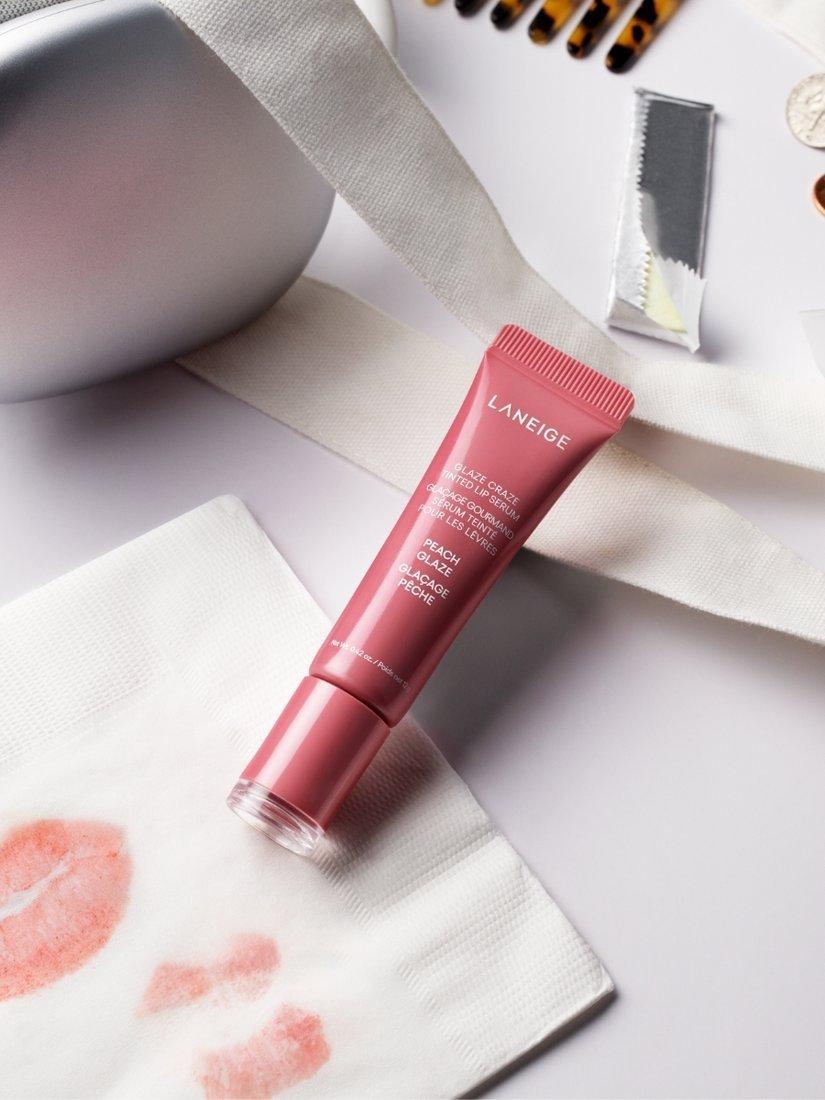 Product image 8 of 11, which shows LANEIGE Glaze Craze Tinted Lip Serum,	Peach Glaze