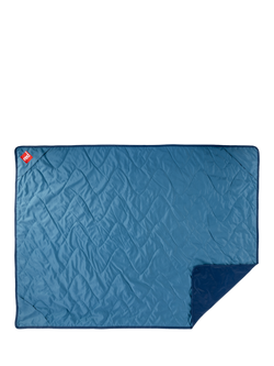 Red Adventure Quilted Lightweight Water Resistant Adventure Blanket, Blue - view 2, Blue