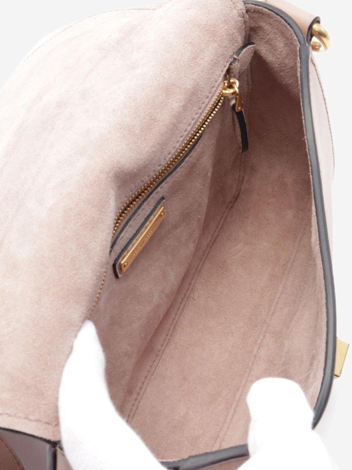 Product image 3 of 9, which shows Pre-loved Miu Miu Leather Shoulder Bag, Blush