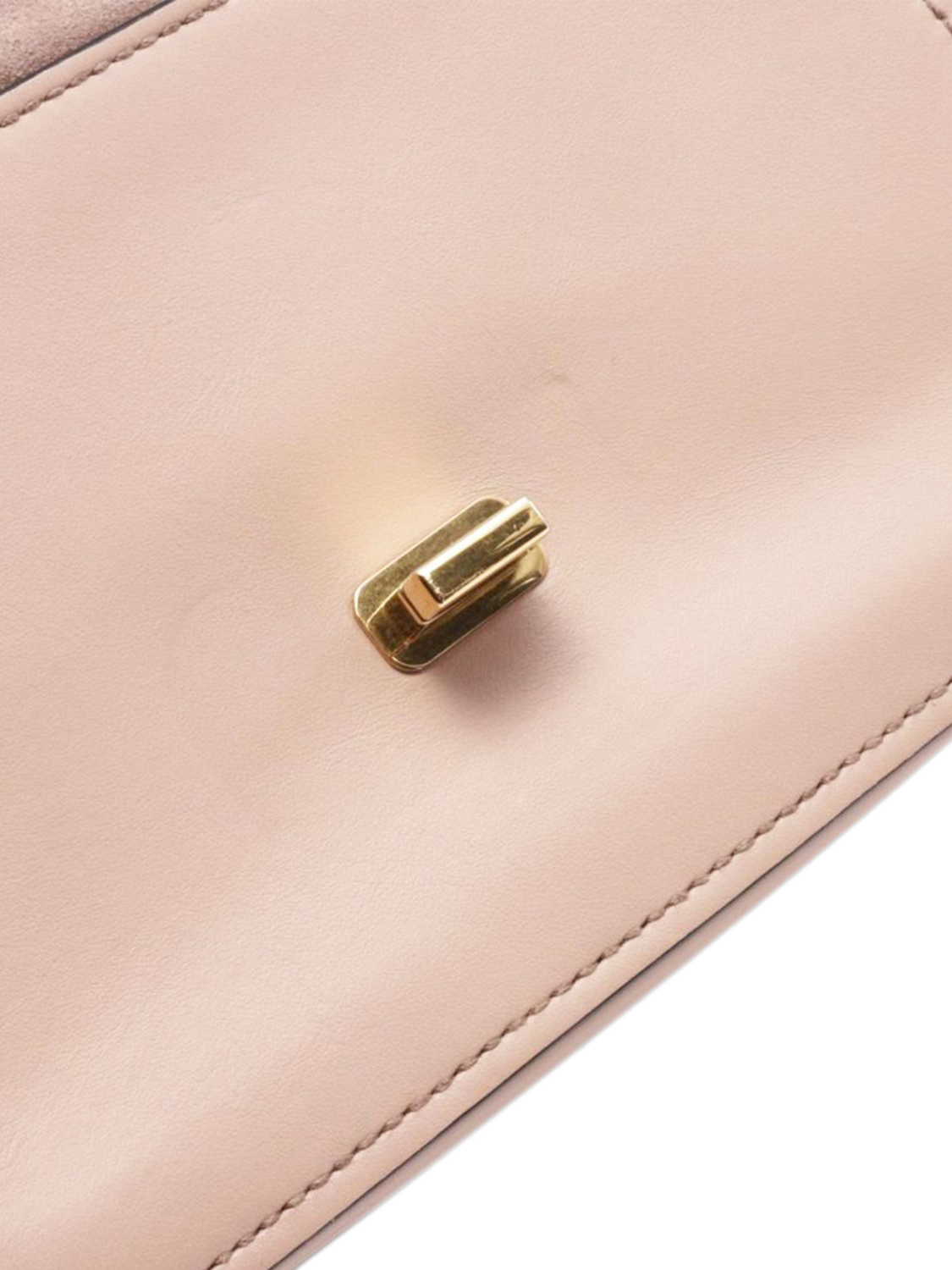 Product image 6 of 9, which shows Pre-loved Miu Miu Leather Shoulder Bag, Blush