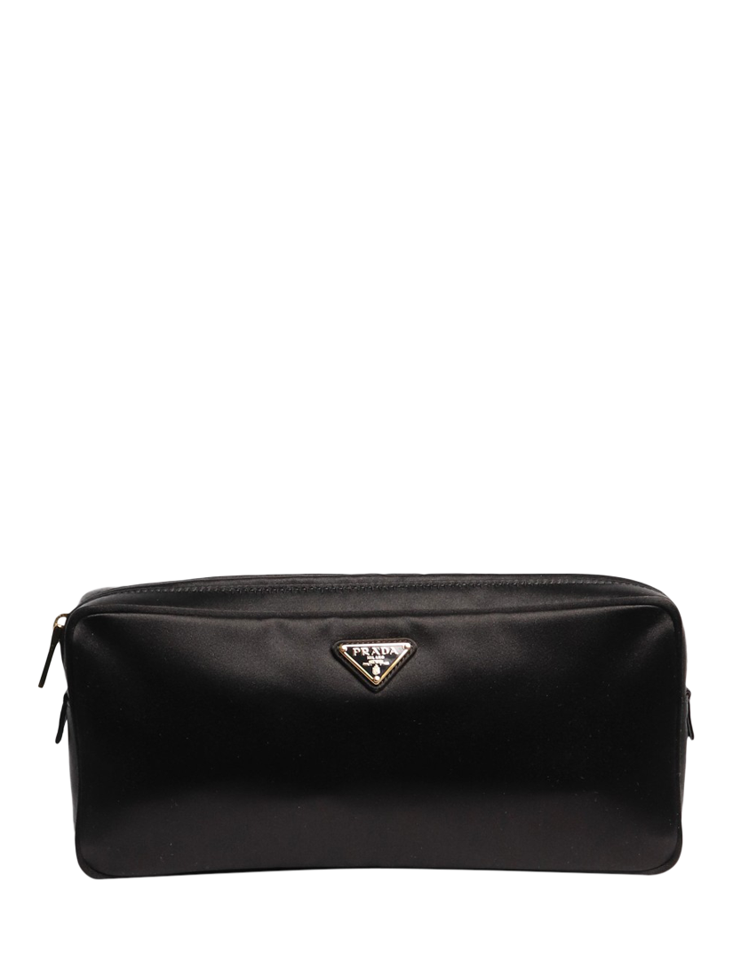 Pre-loved Prada Satin Vanity Bag, Black