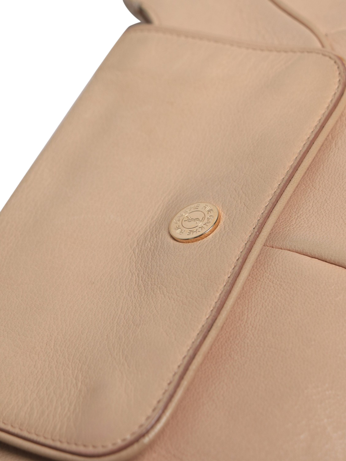 Product image 6 of 10, which shows Pre-loved SAINT LAURENT Leather Vintage Mombasa Bag, Beige