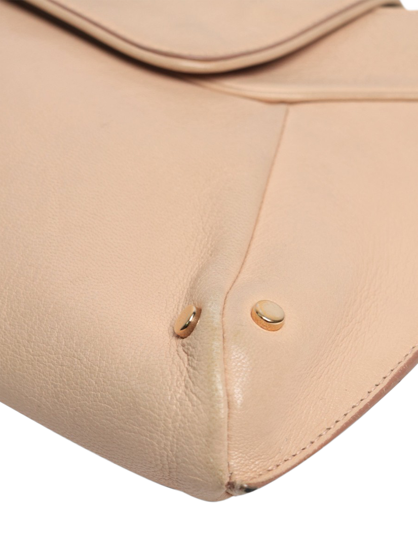 Product image 8 of 10, which shows Pre-loved SAINT LAURENT Leather Vintage Mombasa Bag, Beige