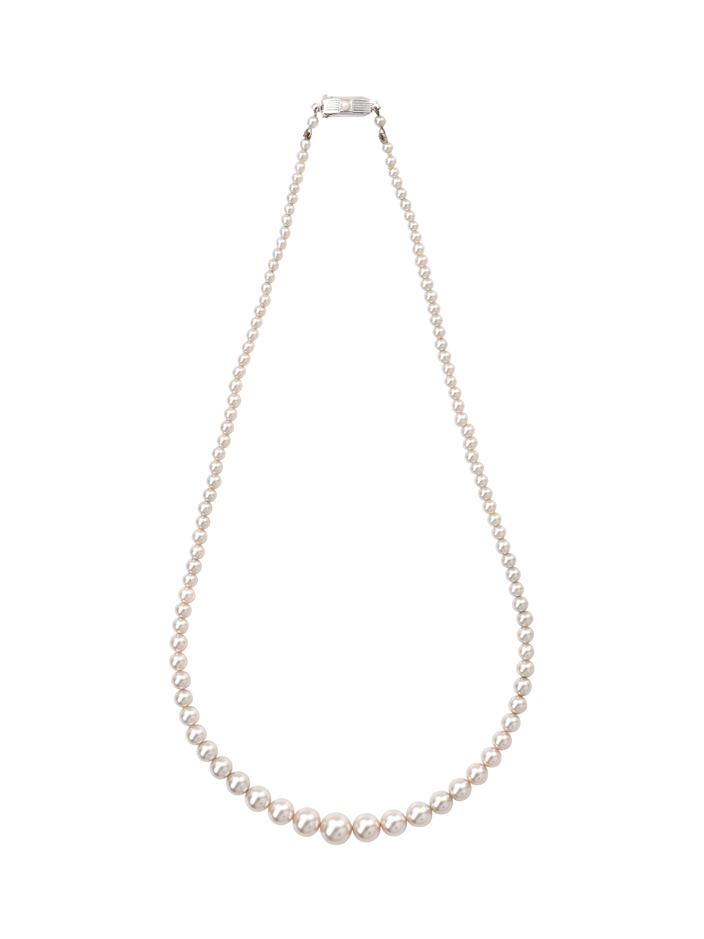 Product image 1 of 3, which shows Pre-loved ReFound Vintage Pearl Necklace, Circa 1950