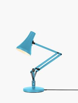 Anglepoise 90 Mini Mini LED Desk Lamp, Turquoise Blue