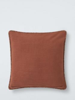 John Lewis Sol Cushion, Burnt Umber - view 2, Burnt Umber