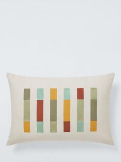 John Lewis Harmony Cushion, Green, Green