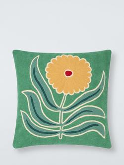 John Lewis x Anine Cecilie Iversen Dahlia Cushion, Juniper