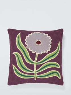 John Lewis x Anine Cecilie Iversen Dahlia Cushion, Plum