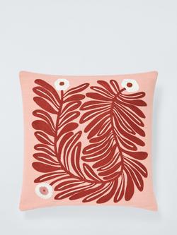 John Lewis Zinnia Cushion, Blossom