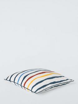 John Lewis Wavy Stripe Indoor/Outdoor Cushion, Multi - view 2, Multi