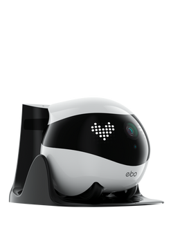 Enabot EBO Air 2 Pet Companion Robot with 2K HD Camera, White, White Multi White