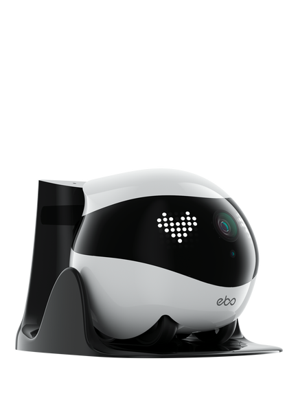 Enabot EBO Air 2 Pet Companion Robot with 2K HD Camera, White, White Multi White