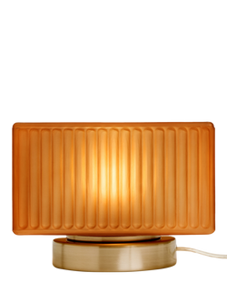 MADE Alma Glass Table Lamp, Tobacco