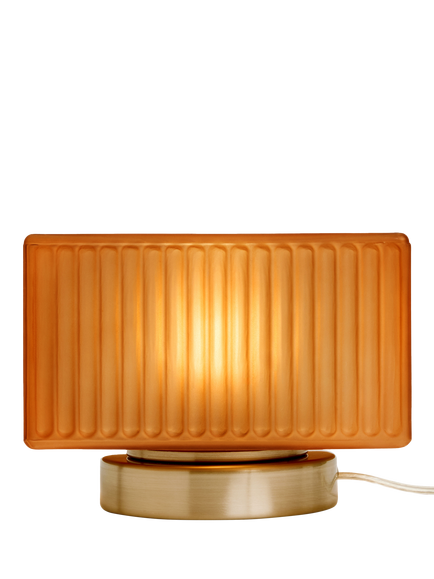 MADE Alma Glass Table Lamp, Tobacco