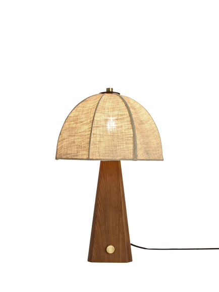 MADE Benny Wooden Table Lamp, White Ivory, White Ivory