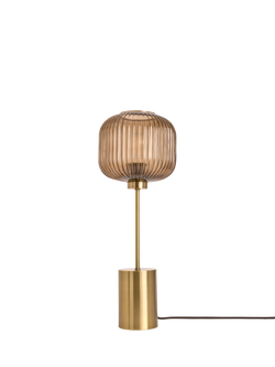 MADE Briz Textured Glass Table Lamp, Orange Light - view 2, Orange Light