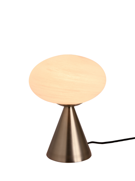 MADE Caleb Glass Orb Table Lamp, Silver, Silver