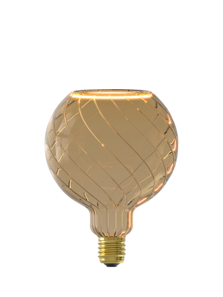 Calex Aura Lagos 6W E27 LED Dimmable Globe Bulb, Grey Smoke, Grey Smoke