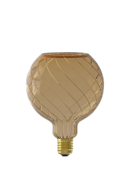 Calex Aura Lagos 6W E27 LED Dimmable Globe Bulb, Grey Smoke - view 2, Grey Smoke