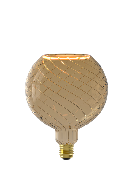 Calex Aura Avero 6W E27 LED Dimmable Globe Bulb, Grey Smoke, Grey Smoke