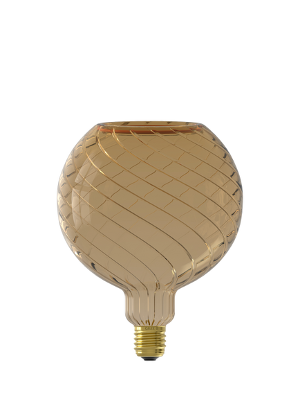 Calex Aura Avero 6W E27 LED Dimmable Globe Bulb, Grey Smoke - view 2, Grey Smoke