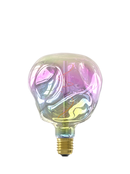 Calex Neo 4W E27 LED Dimmable Rainbow Bulb, Multi - view 2, Multi Multi