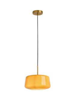 MADE Camilo Glass Pendant Ceiling Light, Amber