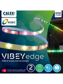 Calex Vista Edge Multi-Colour RGBIC & Tunable White LED Light Strip, 2m - view 2, Multi Multi