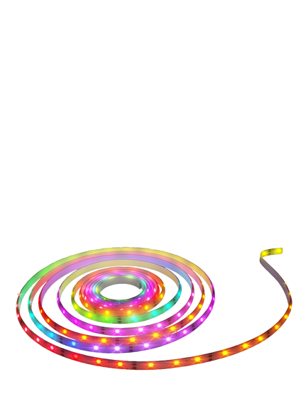 Calex Vista Edge Multi-Colour RGBIC & Tunable White LED Light Strip, 5m, Multi Multi