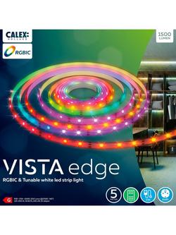 Calex Vista Edge Multi-Colour RGBIC & Tunable White LED Light Strip, 5m - view 2, Multi Multi